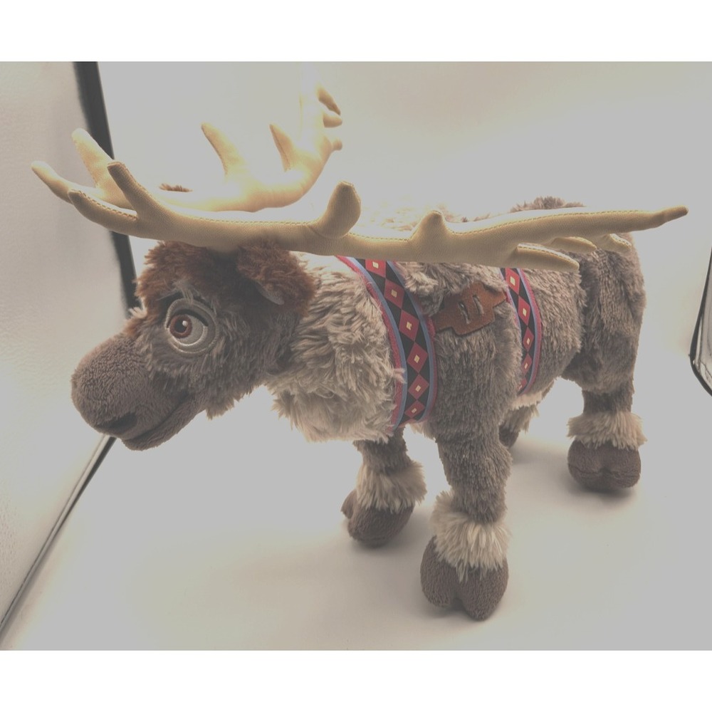 Disney Parks FROZEN SVEN Reindeer Large Plush 16 in Stuffed Toy Posable